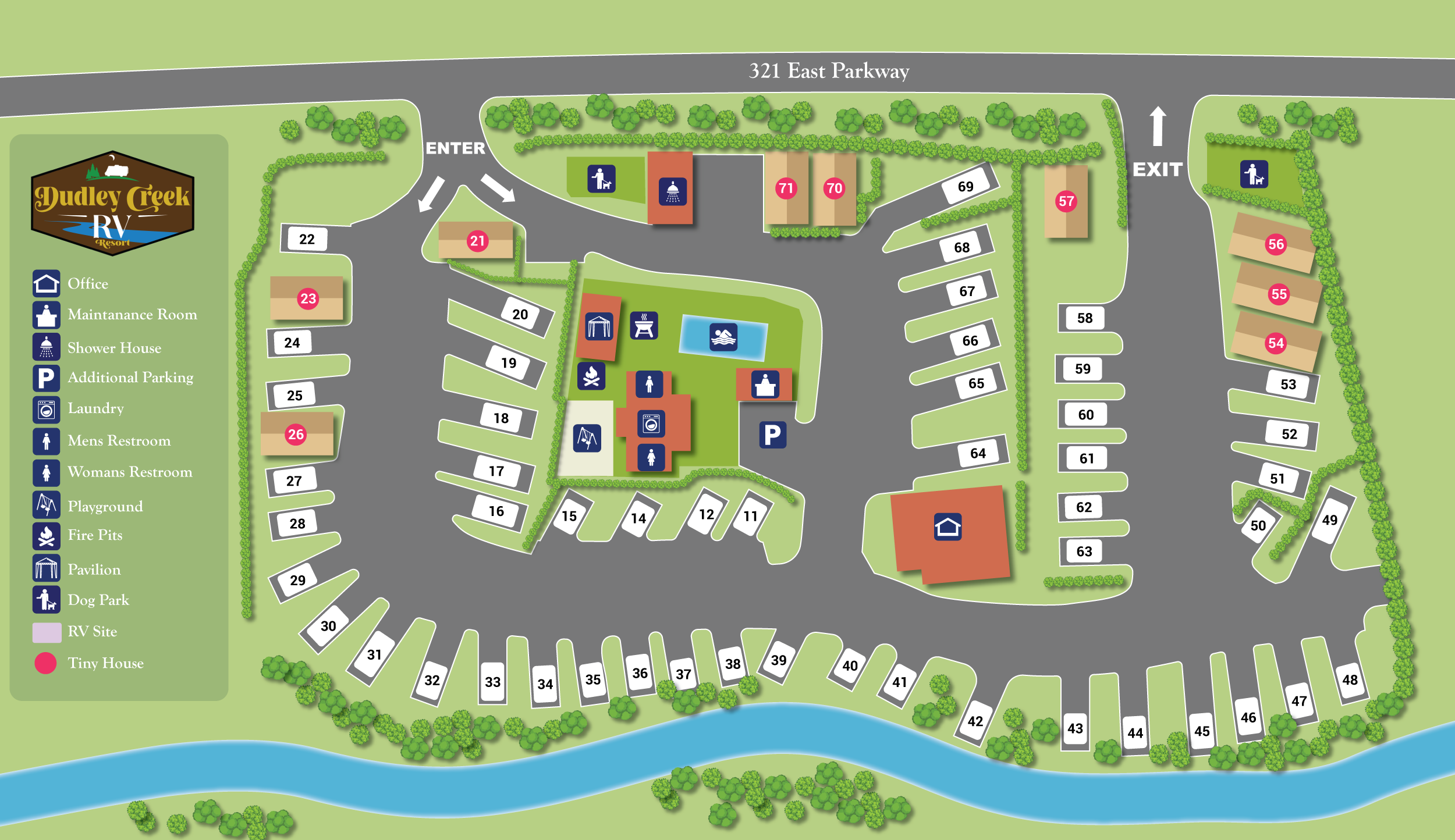 Dudley Creek Map